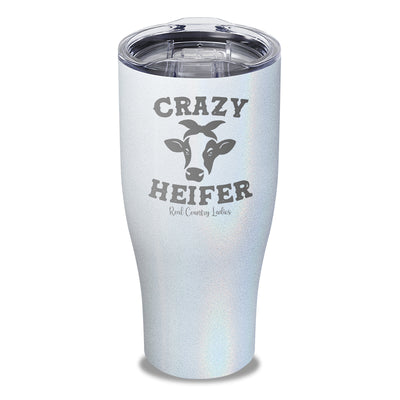 Crazy Heifer Laser Etched Tumbler