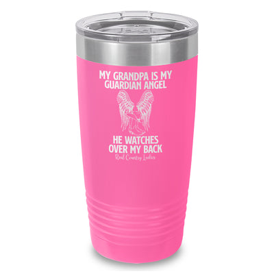 My Grandpa Is My Guardian Angel Laser Etched Tumbler