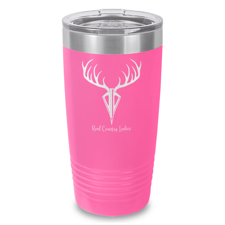 Arrow Deer Laser Etched Tumbler