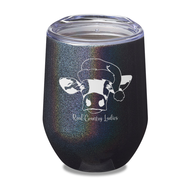 Christmas Cow Laser Etched Tumbler