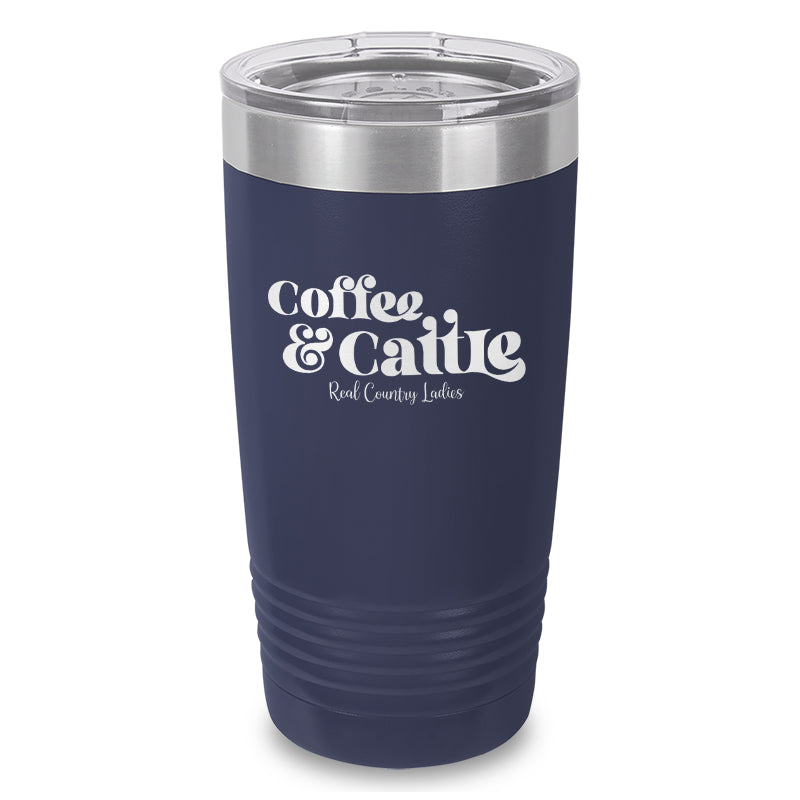 Coffee And Cattle Laser Etched Tumbler