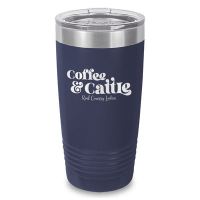 Coffee And Cattle Laser Etched Tumbler