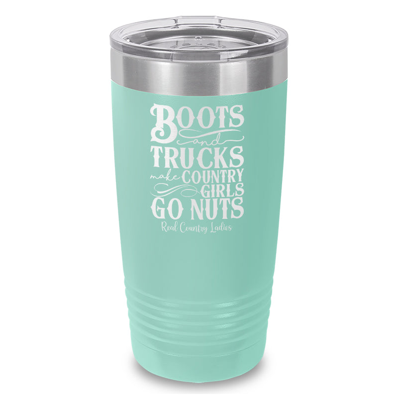 Boots And Trucks Laser Etched Tumbler