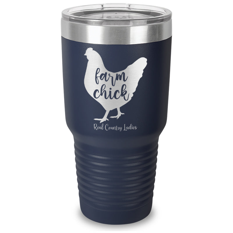 Farm Chick Laser Etched Tumbler