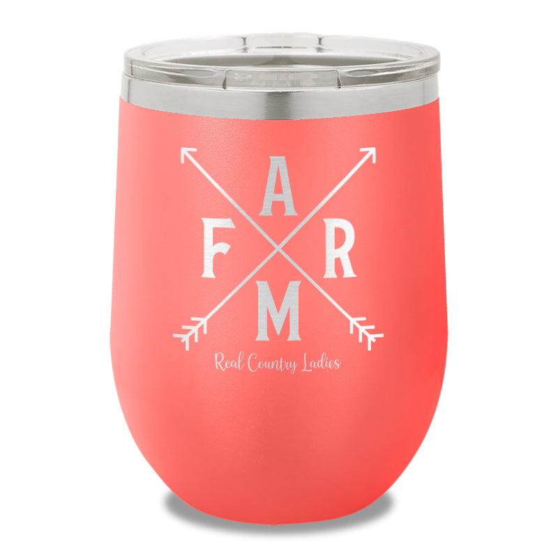 Farm Arrows 12oz Stemless Wine Cup