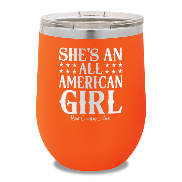 All American Girl 12oz Stemless Wine Cup