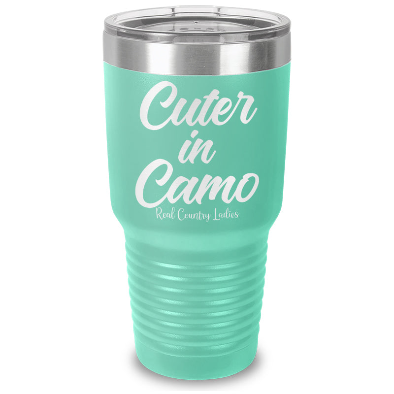 Cuter In Camo Laser Etched Tumbler