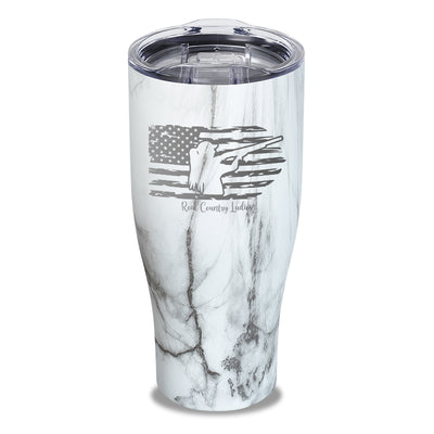 Shotgun USA Flag Laser Etched Tumbler