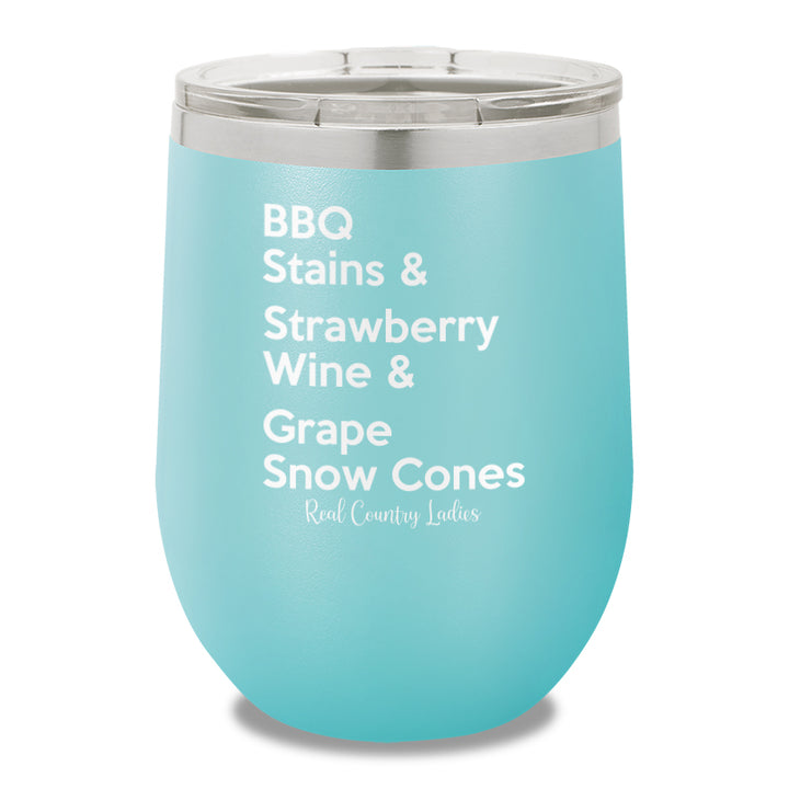 BBQ Stains 12oz Stemless Wine Cup