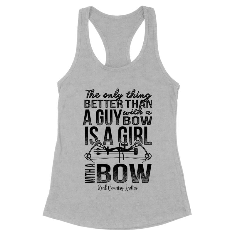 A Girl With A Bow Black Print Front Apparel