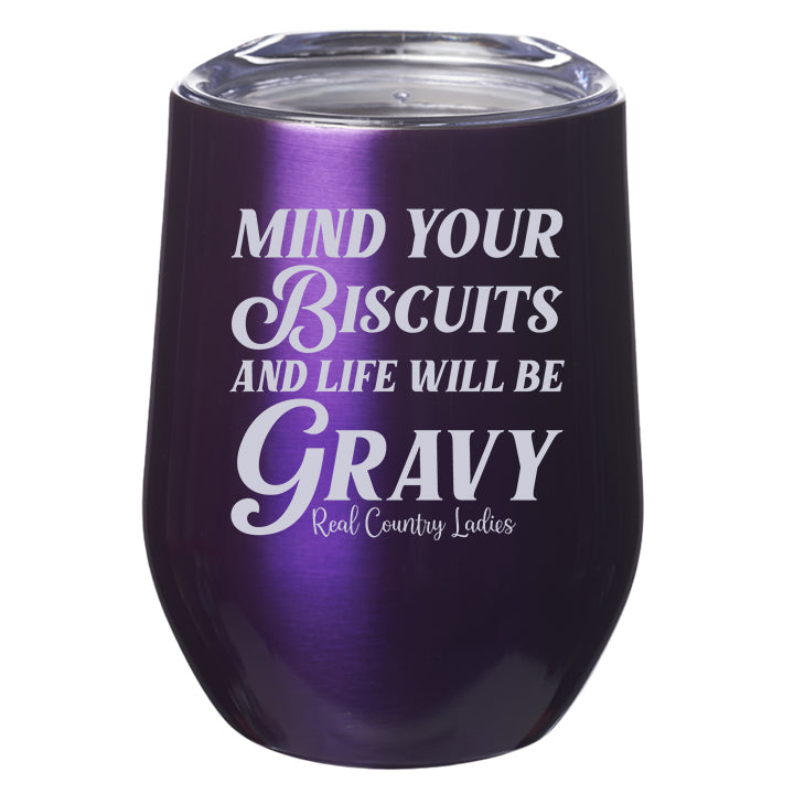 Mind Your Biscuits Stemless Wine Cup