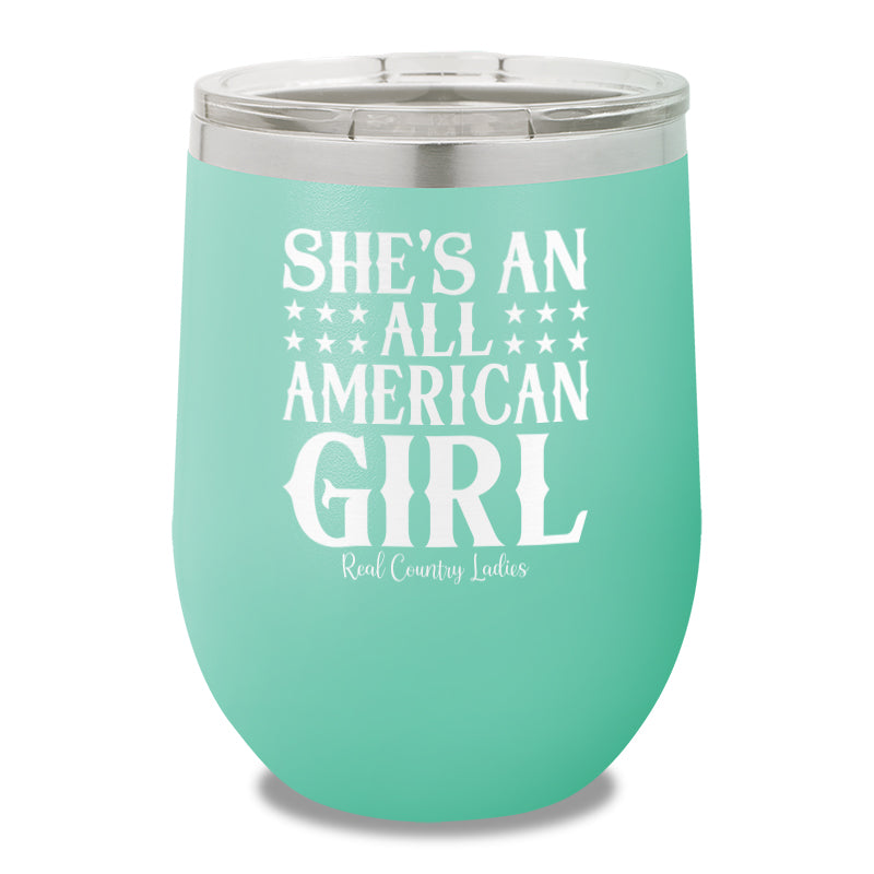 All American Girl 12oz Stemless Wine Cup