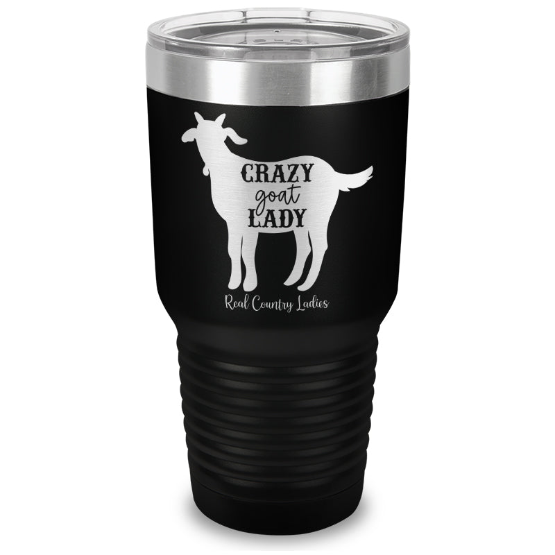 Crazy Goat Lady Laser Etched Tumbler