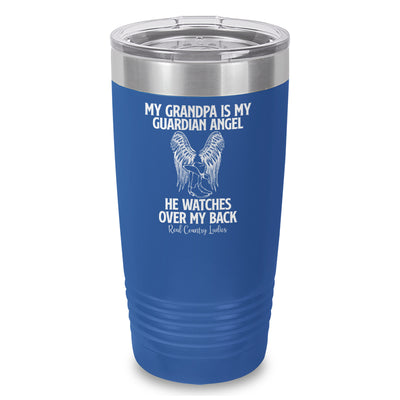 My Grandpa Is My Guardian Angel Laser Etched Tumbler