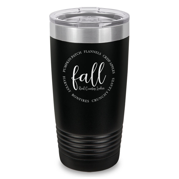 Fall Laser Etched Tumbler