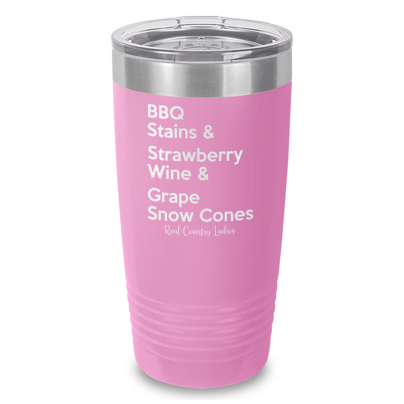 BBQ Stains Laser Etched Tumbler