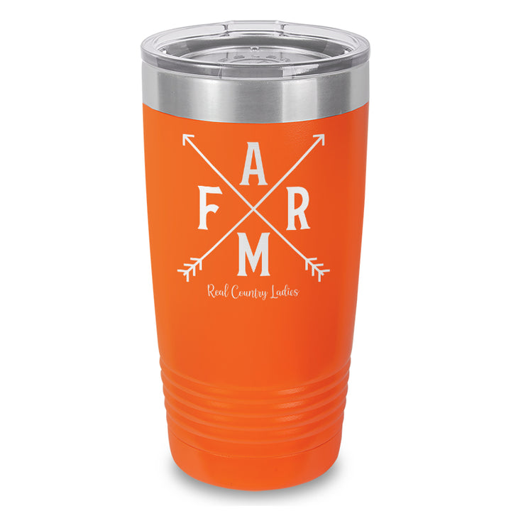 Farm Arrows Laser Etched Tumbler