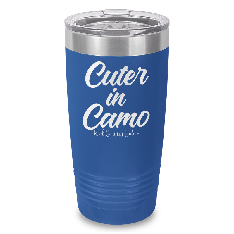 Cuter In Camo Laser Etched Tumbler