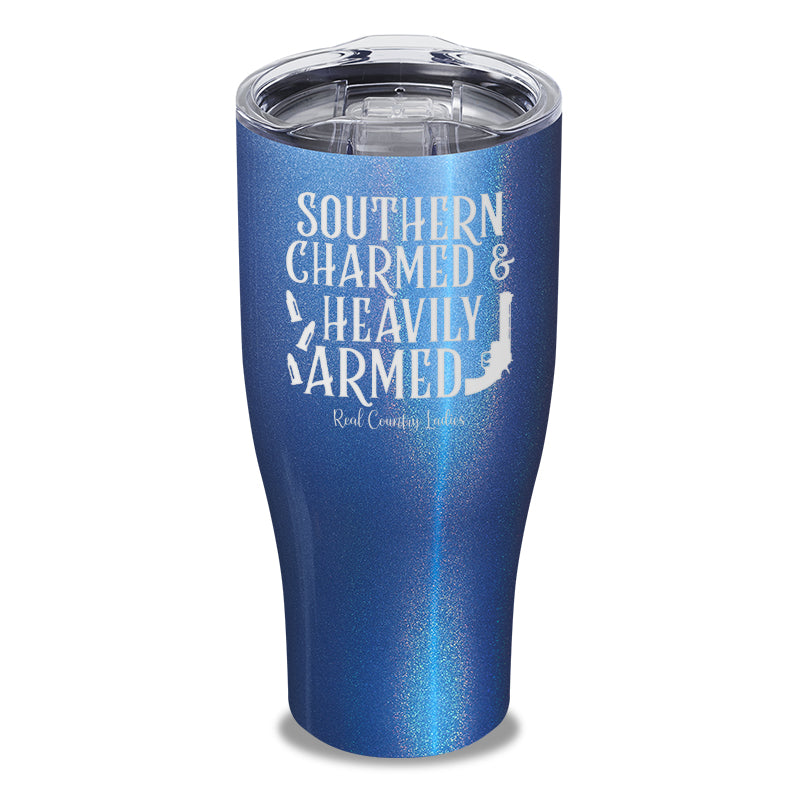 Southern Charmed And Heavily Armed Laser Etched Tumbler