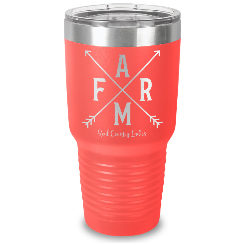 Farm Arrows Laser Etched Tumbler