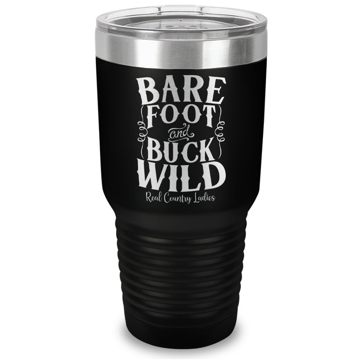 Bare Foot And Buck Wild Laser Etched Tumbler