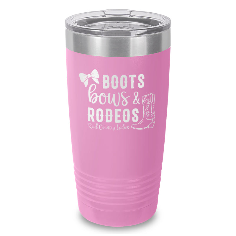 Boots Bows And Rodeos Laser Etched Tumbler