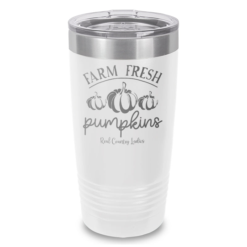 Farm Fresh Pumpkins Laser Etched Tumbler