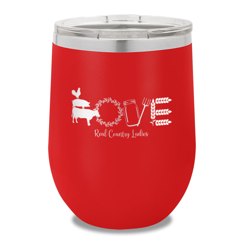 Farmhouse Love 12oz Stemless Wine Cup