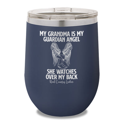 My Grandma Is My Guardian Angel 12oz Stemless Wine Cup