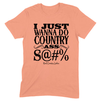 Country Ass Shit Black Print Front Apparel
