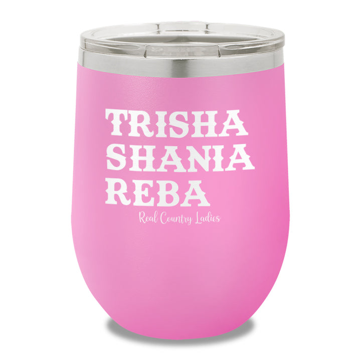 Trisha Shania Reba 12oz Stemless Wine Cup