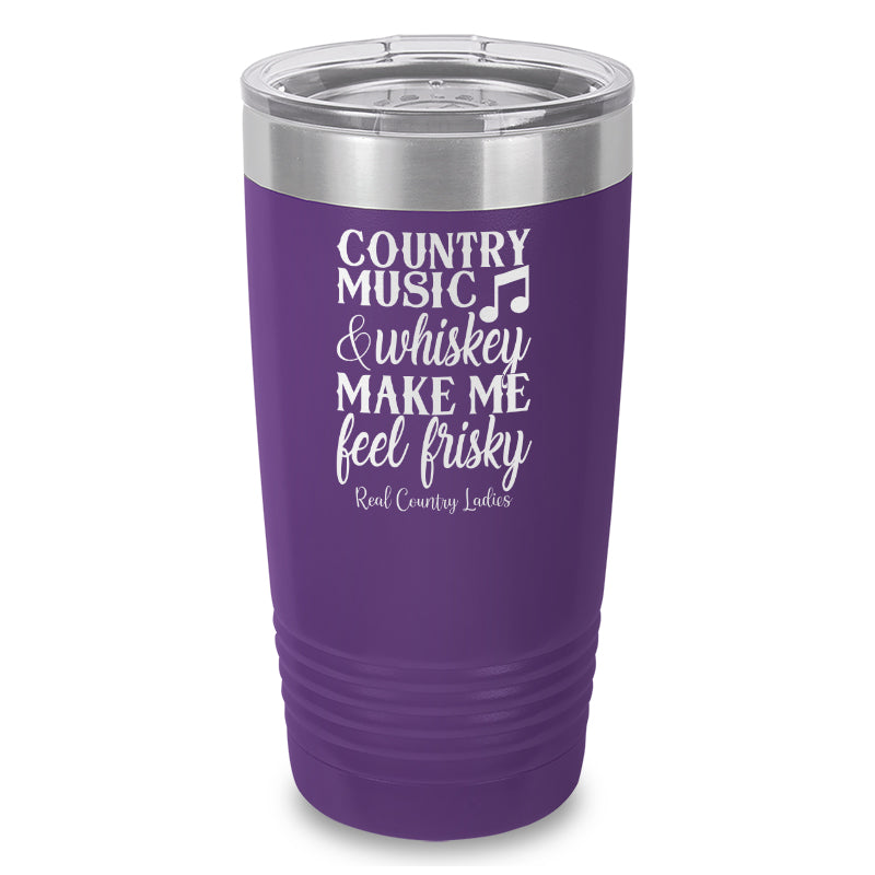 Country Music And Whiskey Laser Etched Tumbler