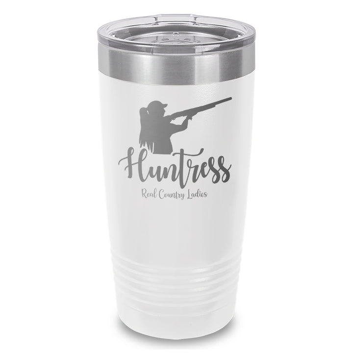 Huntress Shotgun Laser Etched Tumbler