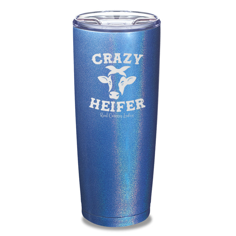 Crazy Heifer Laser Etched Tumbler