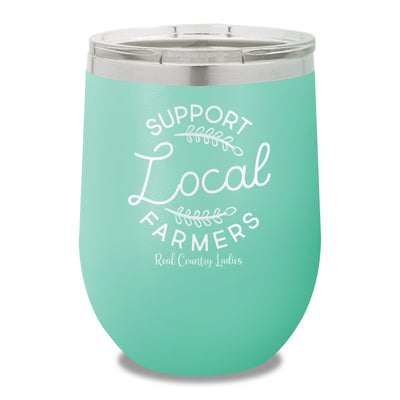 Support Local Farmers 12oz Stemless Wine Cup