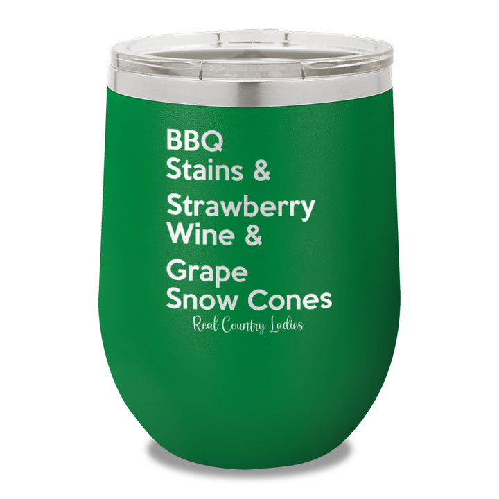 BBQ Stains 12oz Stemless Wine Cup