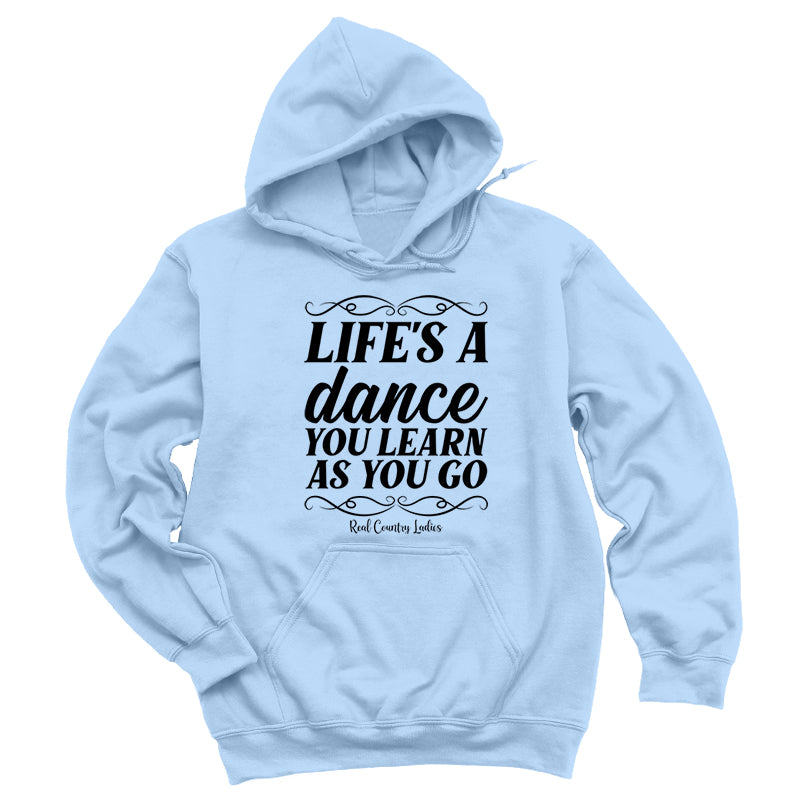 Life's A Dance Black Print Hoodies & Long Sleeves