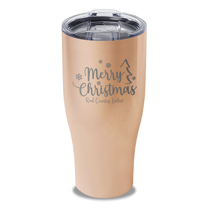 Merry Christmas Laser Etched Tumbler