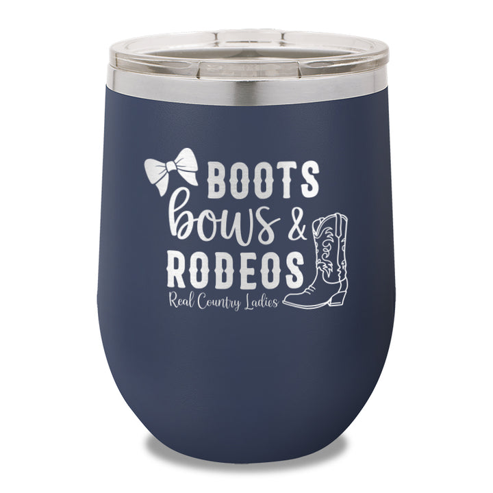 Boots Bows And Rodeos 12oz Stemless Wine Cup