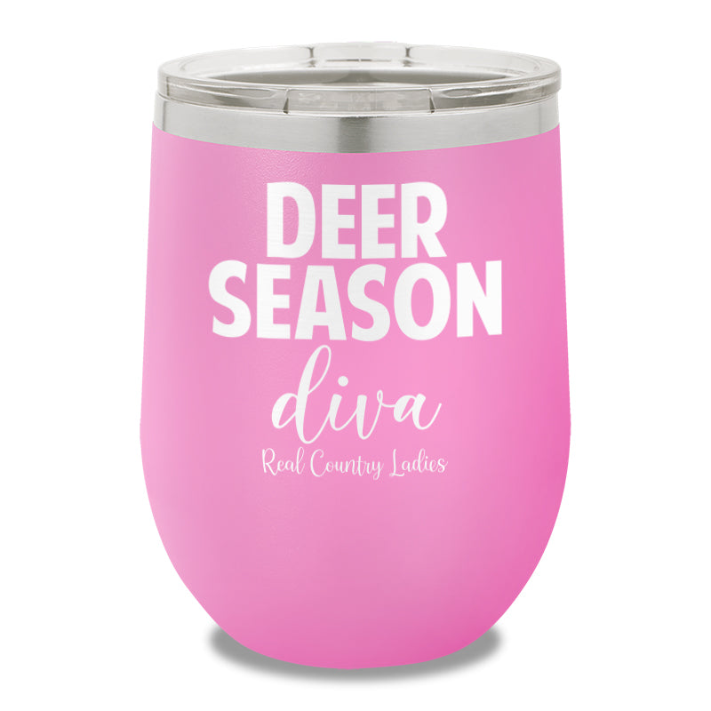 Deer Season Diva 12oz Stemless Wine Cup