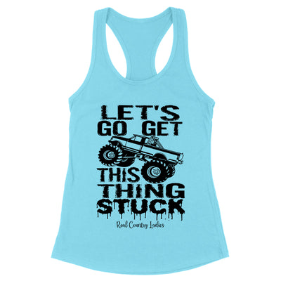 Get This Thing Stuck Black Print Front Apparel