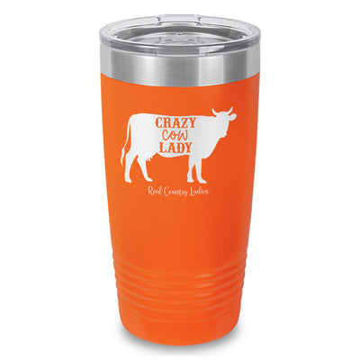 Crazy Cow Lady Laser Etched Tumbler