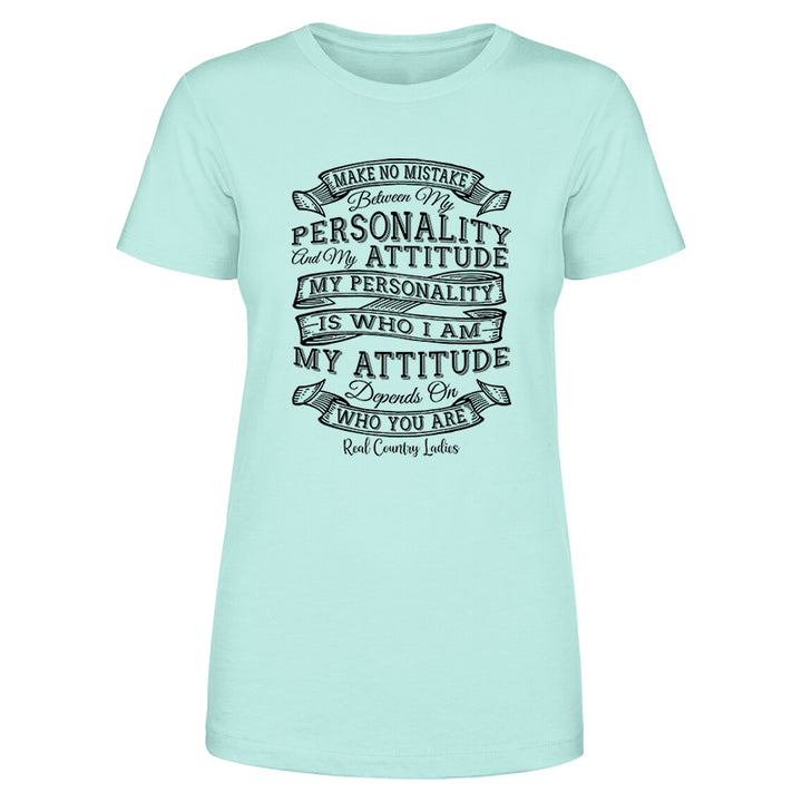 Personality Attitude Black Print Front Apparel