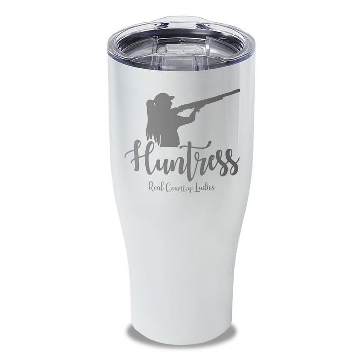 Huntress Shotgun Laser Etched Tumbler