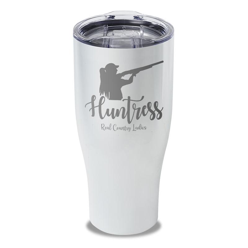 Huntress Shotgun Laser Etched Tumbler