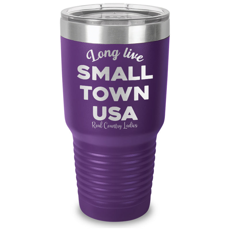 Long Live Small Town USA Laser Etched Tumbler