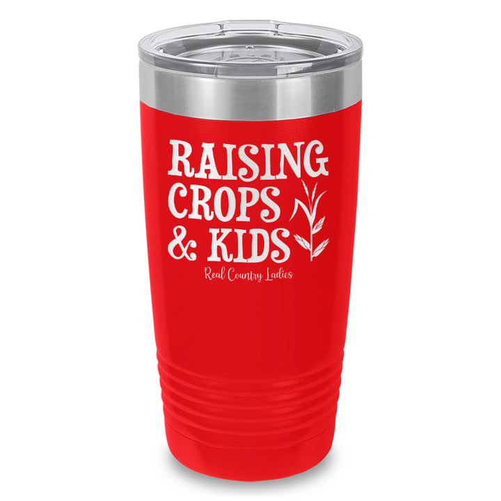 Raising Crops And Kids Laser Etched Tumbler