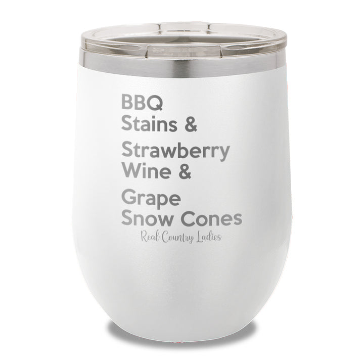 BBQ Stains 12oz Stemless Wine Cup