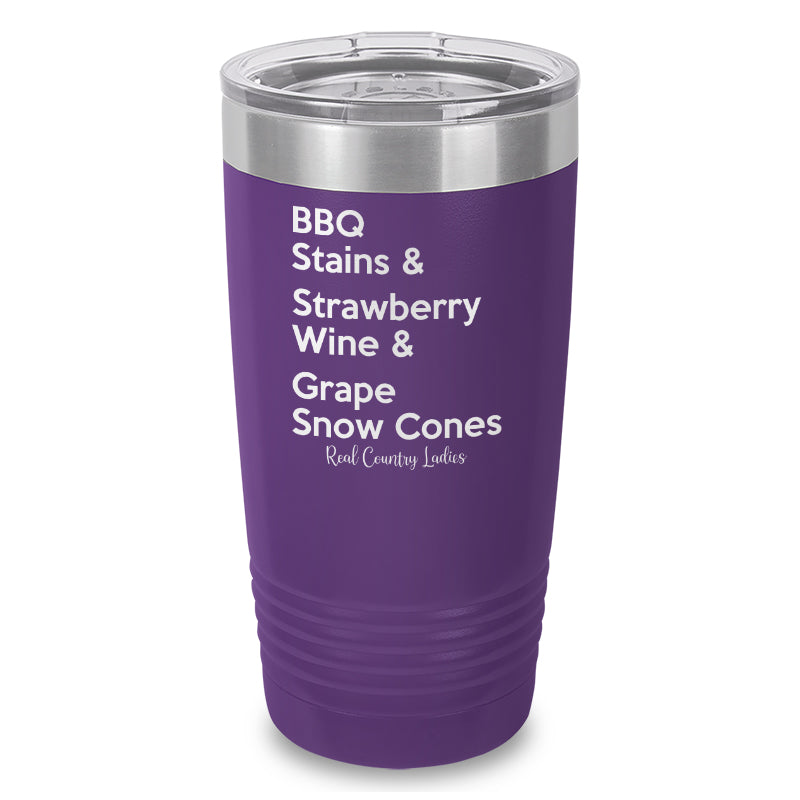 BBQ Stains Laser Etched Tumbler