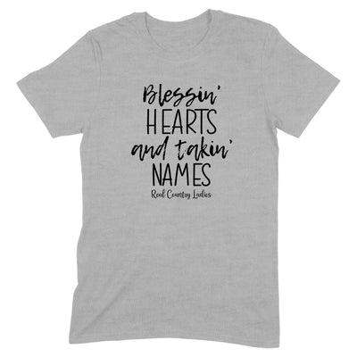 Blessin Hearts And Takin Names Black Print Apparel